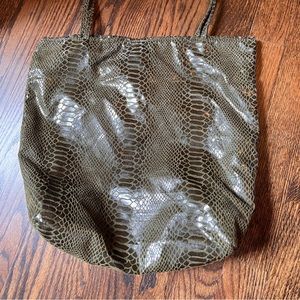 Soft leather bag. Long stripe to go over the shoulder.